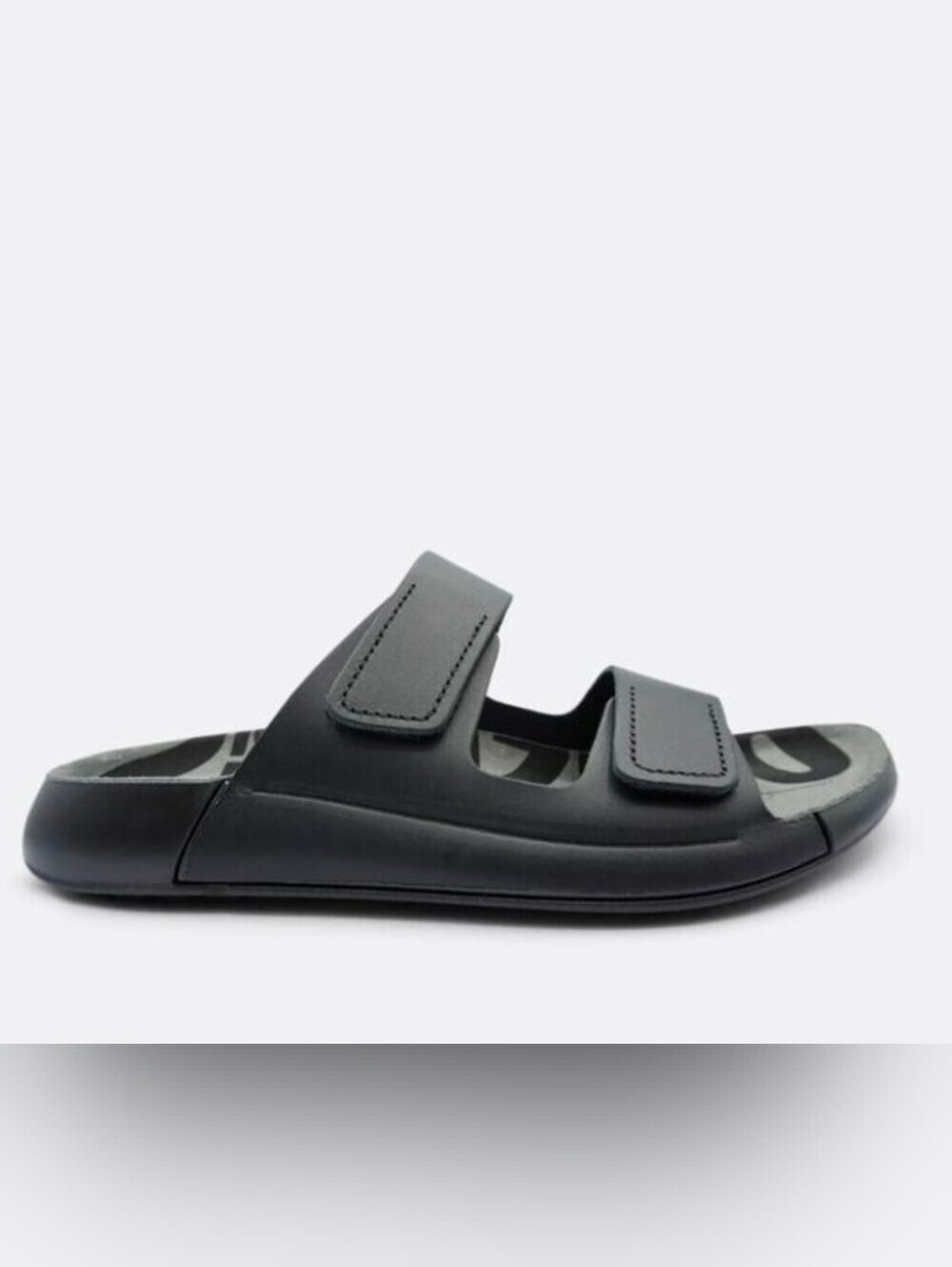 Ecco Cozmo 2nd Strap Mens Black Slide Leather EU 39 NWOB